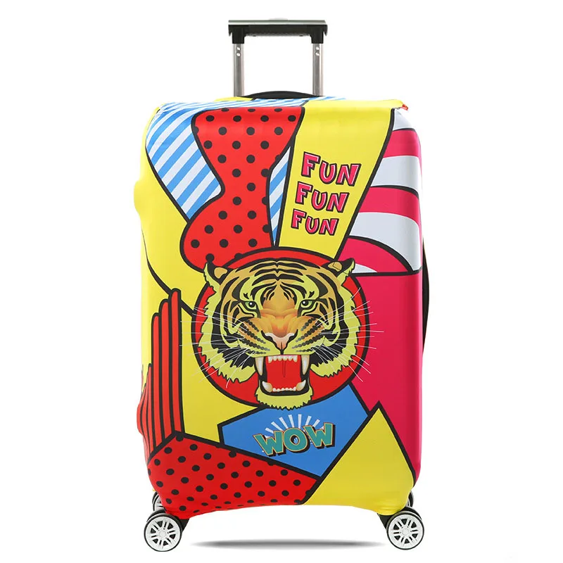 TRIPNUO Дорожный чемодан защитные чехлы эластичные Мультяшные рыбки багажные Чехлы для 18-32 дюймов толстый чехол для чемодана - Цвет: T5175