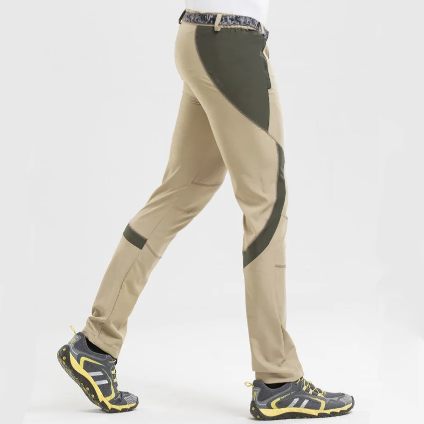 Mountainskin de los hombres de verano de las mujeres de secado rápido Pantalones deportivos al aire libre senderismo pesca senderismo Camping Mujer Pantalones elásticos VA208