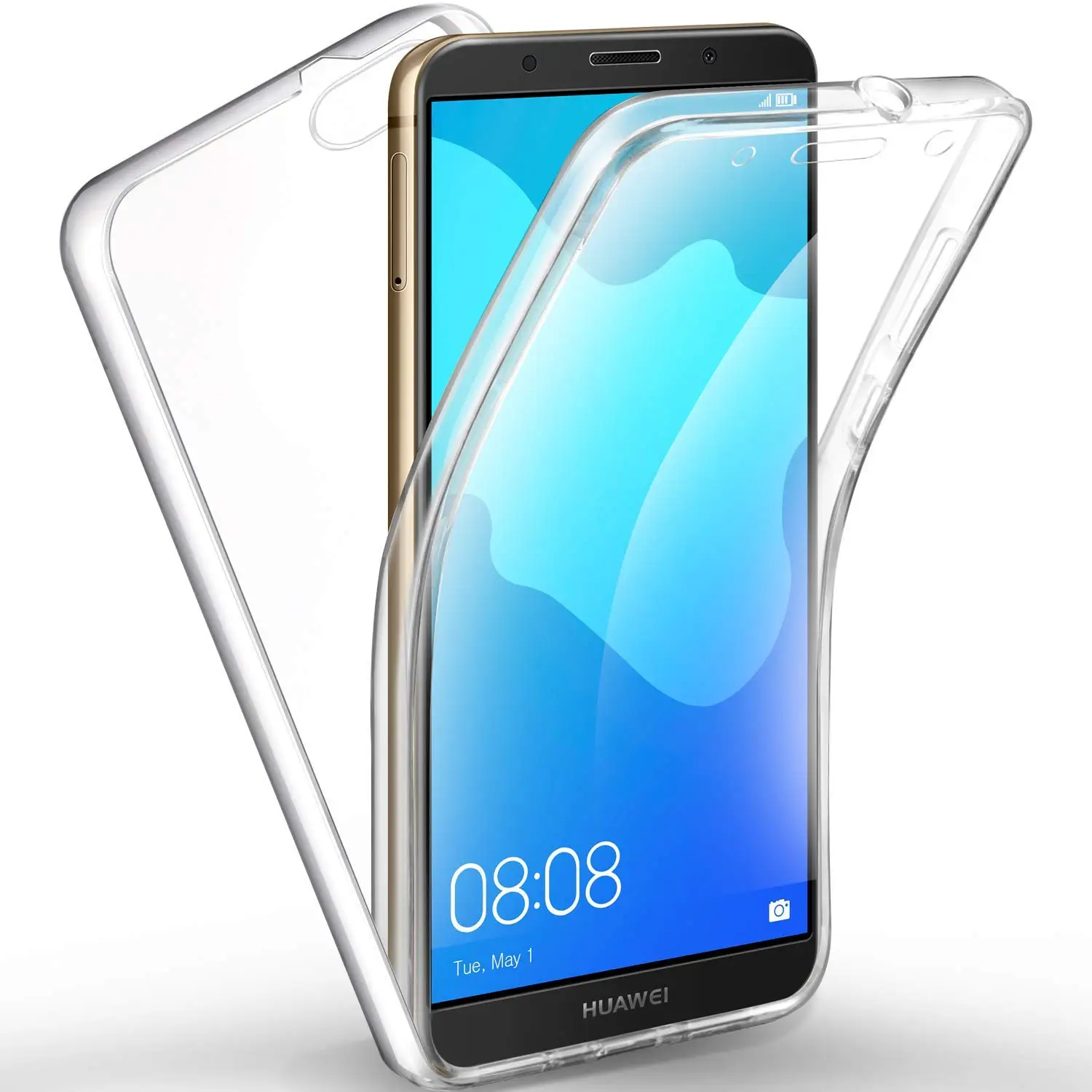 Чехол с полным покрытием 360 для Huawei Y5 2019 AMN LX1 LX2 LX3 LX9 передний ПЭТ-чехол 2018 DRA-L21 Prime