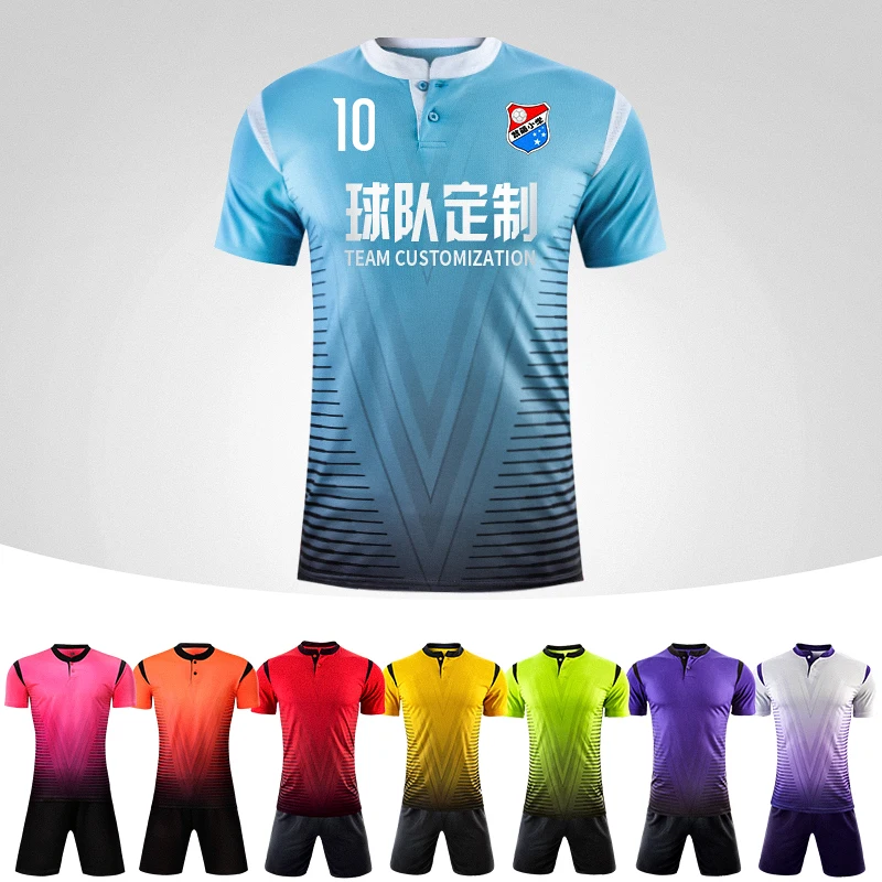 

New Thailand Kids Adult Soccer Jersey Set Breathable Survetement Football Jerseys Set Men Children Soccer Team Training Uniforms