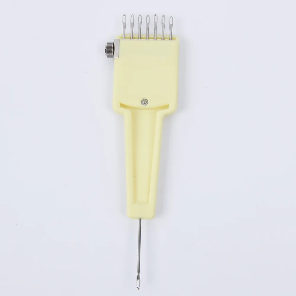 

Useful 1x7 6'' Adjustable Transfer Tool Knitting Needle Sewing Machine 7 Holes 0.2'' Diameter for Househeld Sewing Tools