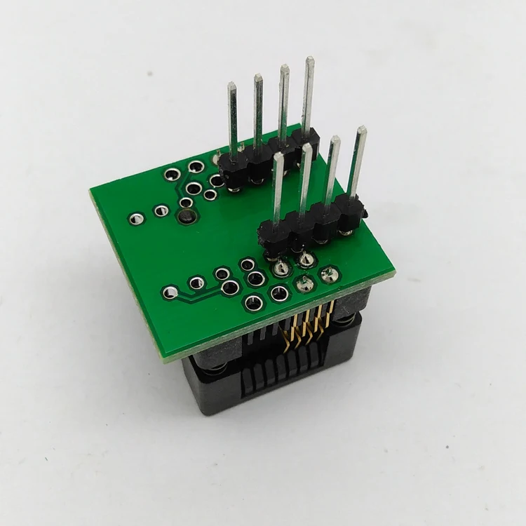Hmilu 100 шт./лот SOP8 SOIC8 SO8 для DIP8 программирующий сокет питч 1,27 мм IC средства ухода за кожей Ширина 5,4 мм 209mil Тесты адаптер ots16-1.27-03