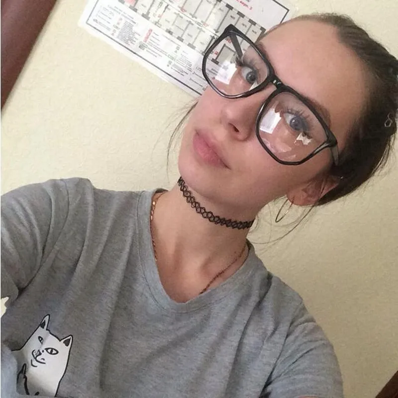 Очки унисекс в стиле ретро для мужчин и женщин Большие Квадратные прозрачные
