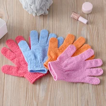 Пять пальцев банное полотенце в виде перчатки для ванны душ яркие цвета мытье тела спа ванна скруббер Чистая щетка банные принадлежности многоцветный