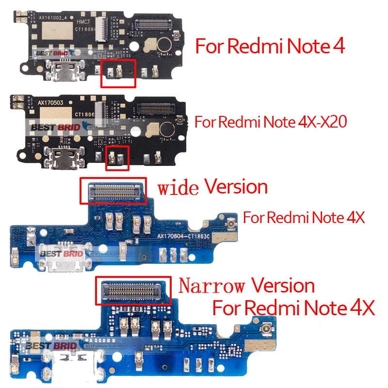 Микро зарядное устройство USB разъем плата для Xiaomi Redmi Note 4x x20 зарядный разъем для Xiaomi Note 4 USB зарядное устройство с микрофоном запчасти