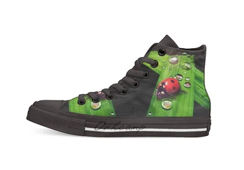 

Lady Bug Casual High Top Canvas shoes sneakers For Drop shipping