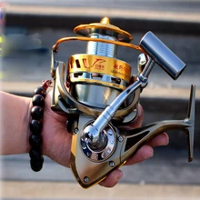 FDDL 8000 полностью Металлическая леска катушка для ловли карпа спиннинговая катушка Carretilha De Pesca