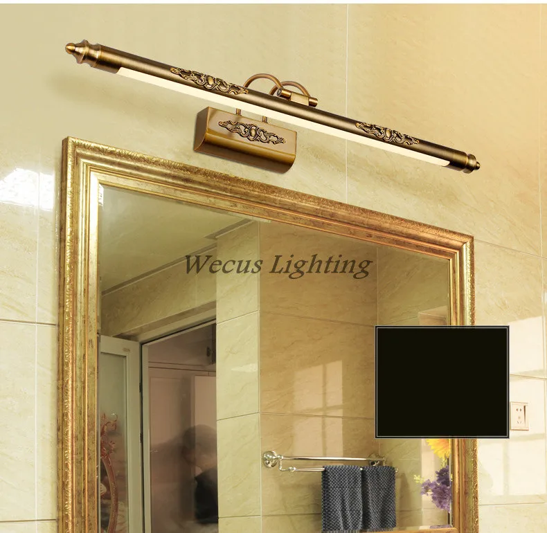 Lâmpadas de Parede Luz do Banheiro Europa Espelho Cosmético Lâmpada 8 w Led Umidade Retro Cômoda 500mm 8 High Quality light lamp shade