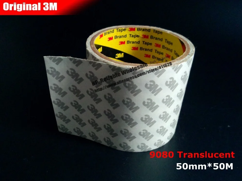 50mm 50M 0 16mm 5cm Double Sides Adhesive Tape 3M 9080 for Control Panel font