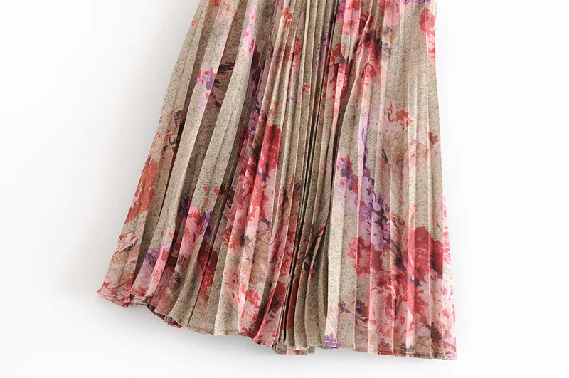 Tingfly дизайнерская плиссированная юбка с принтом Ван Гога, женская модная юбка с цветочным принтом высокого качества, уличная брендовая Юбка Saia