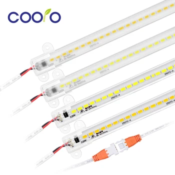 

AC220V LED Bar Light High Brightness LED Tube 50cm 5730 LED Rigid Strip Backlight for Kitchen Cabinet 2pcs/lot