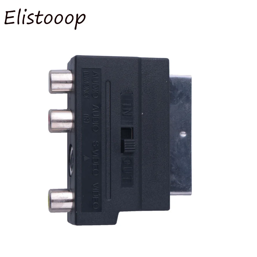 RGB Scart to 3 RCA S Video адаптер Композитный SVHS AV TV Аудио для видео DVD рекордер ТВ