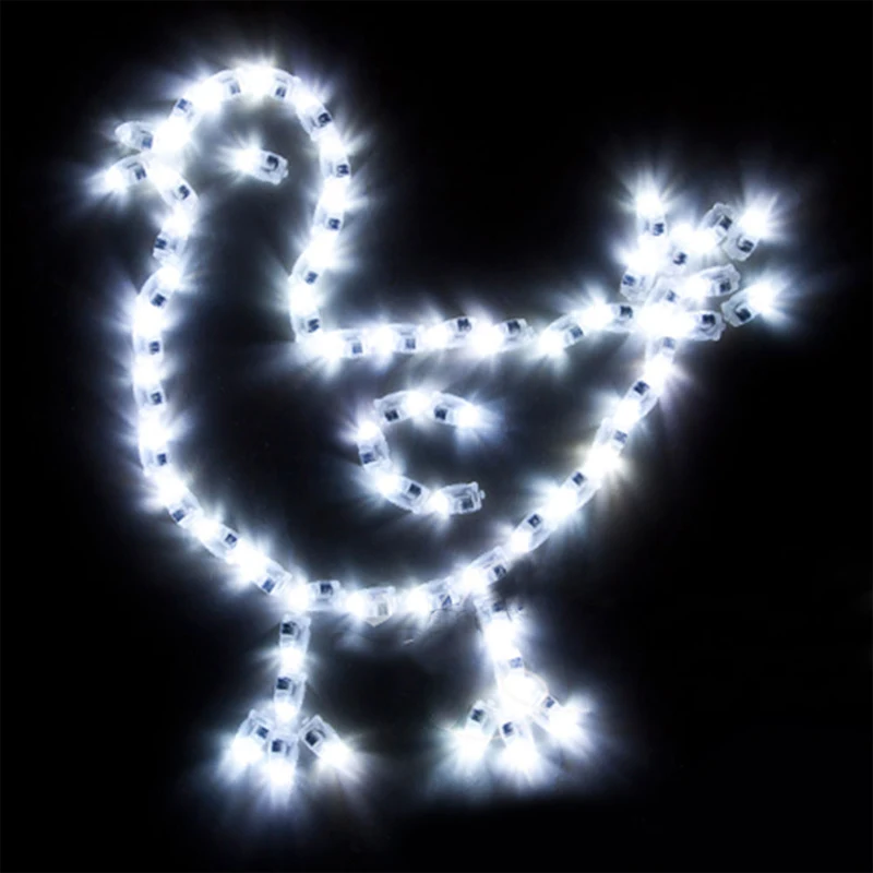 100 шт./лот светодиодный свет лампы белый шар для Бумага шары Свадебные украшения День рождения украшения светодиодный свет светодиодный фонарь