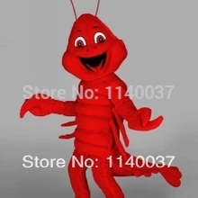 Талисман красный лангуст костюм талисмана индивидуальный костюм косплей мультфильм персонаж карнавальный костюм вечерние