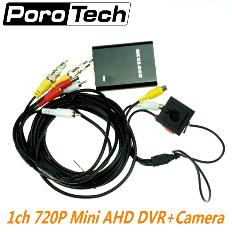 Новые HD 720 P 1Ch мини AHD видеорегистратор с AHD Камера Car/CCTV Камера Car/автобус/Home используется 1 канал CCTV DVR обнаружения движения Поддержка 128 ГБ SD