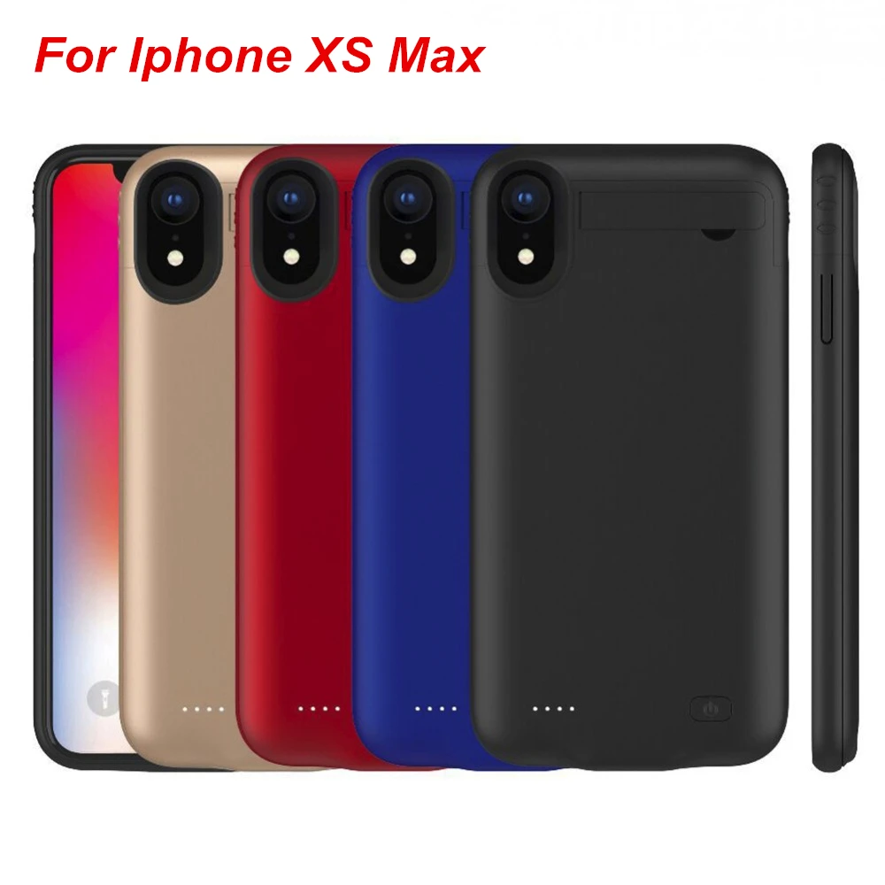 Koop Voor iphone XS MAX Batterij Case Smart Ultra dunne Hoge kwaliteit Batterij Oplader Cover Power Bank Voor iphone XS max Batterij Case