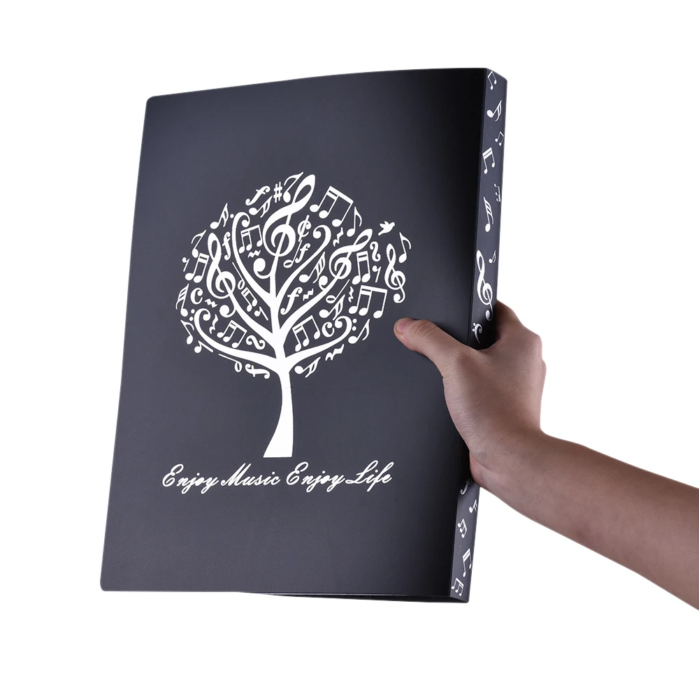 

Music Sheet Score File Paper Documents Storage Folder Holder Plastic A4 Size 40 Package Pockets