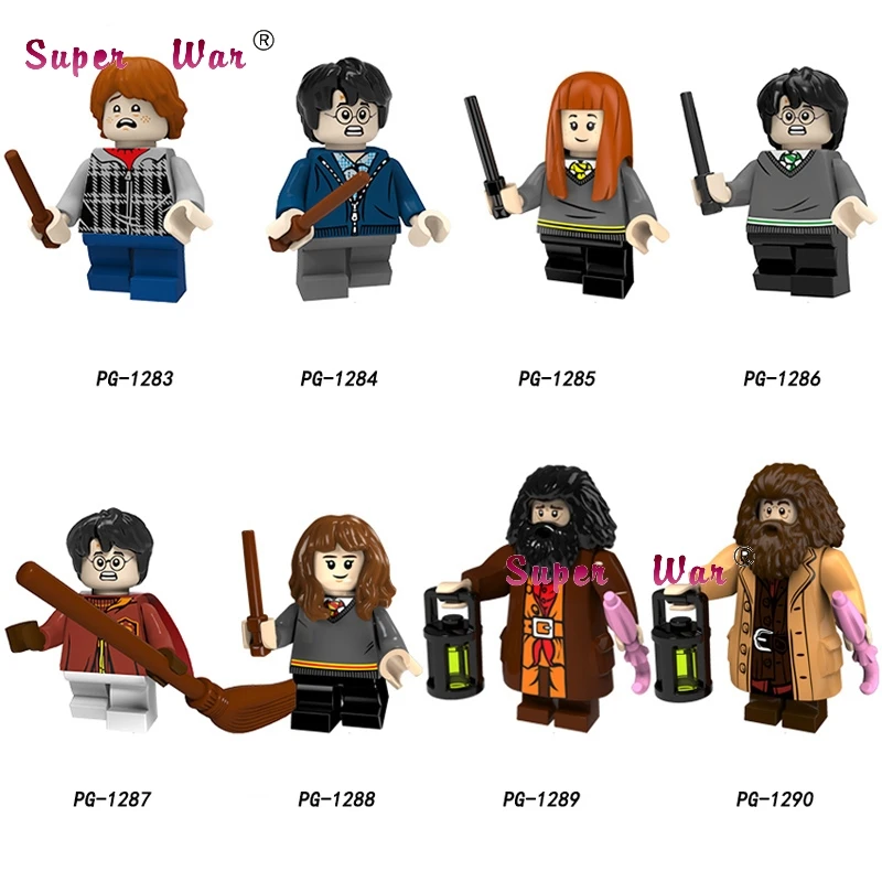 

Single Building Blocks Harry Potter Figures Rubeus Hagrid Ron Ginny Weasley Hermione Granger Oliver Collection toys for children