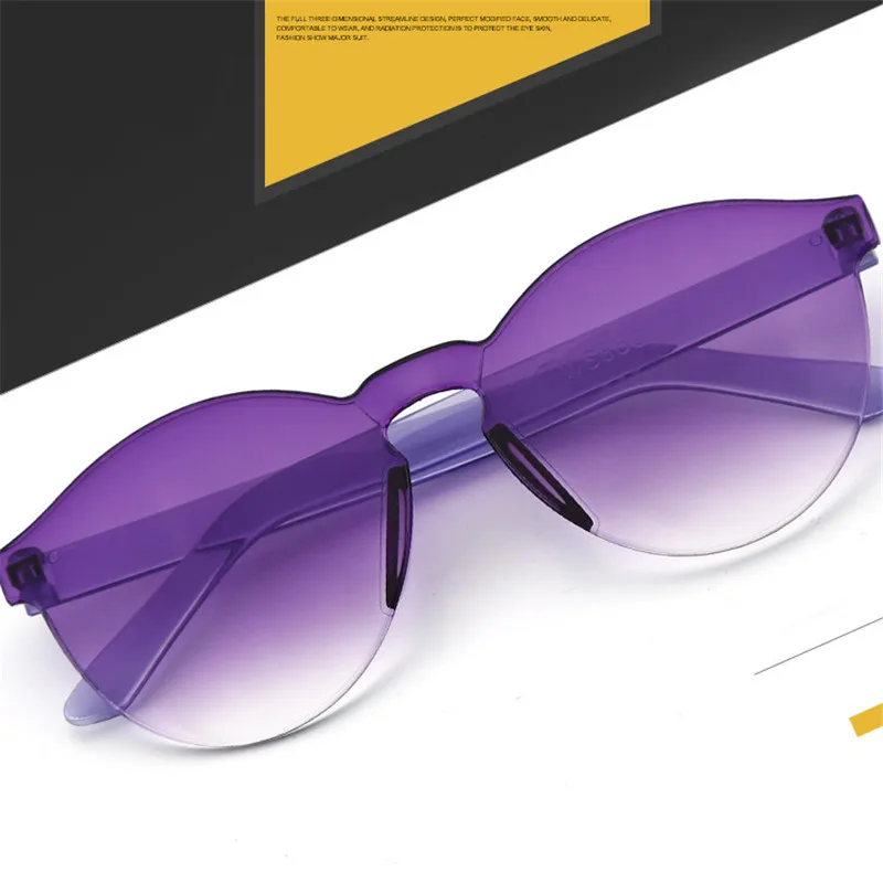Plinth новые градиентные солнцезащитные очки без оправы для девочек, модные роскошные брендовые прозрачные детские солнцезащитные очки, яркие цвета, дизайнерские для детей