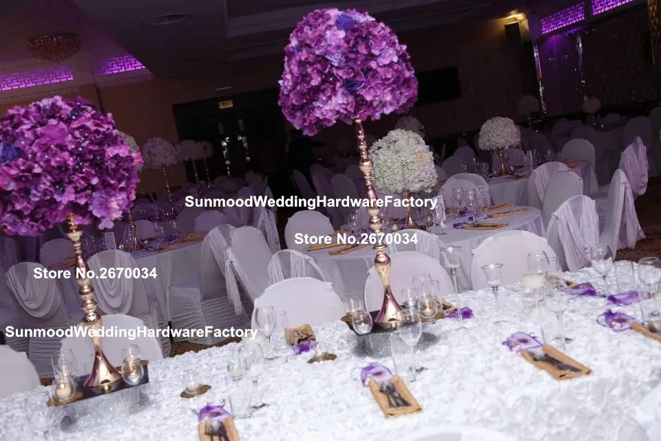 Luxury wedding pillars column wedding stage walkway stand mental aisle