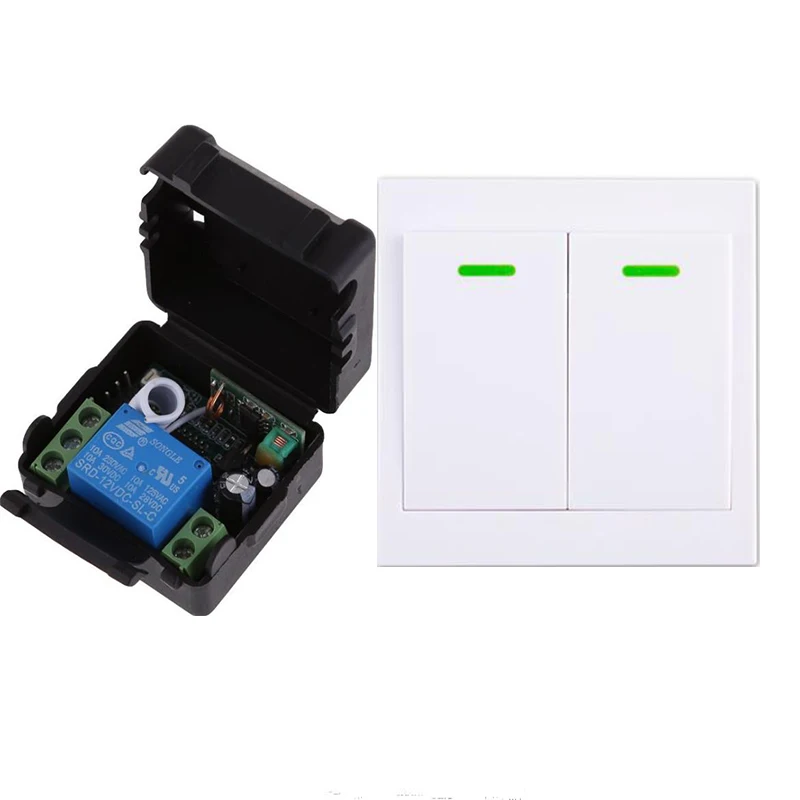 Rf Digital Remote Control Switch Dc 12v 10a Receiver Wall Transmitter