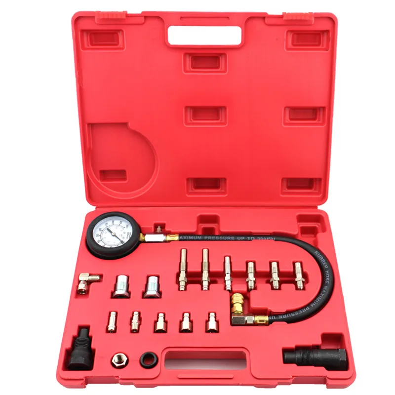 

Automotive Tools TU-15A Diesel Engine Compression Tester Kit Engine Pressure Gauge 0~1000psi