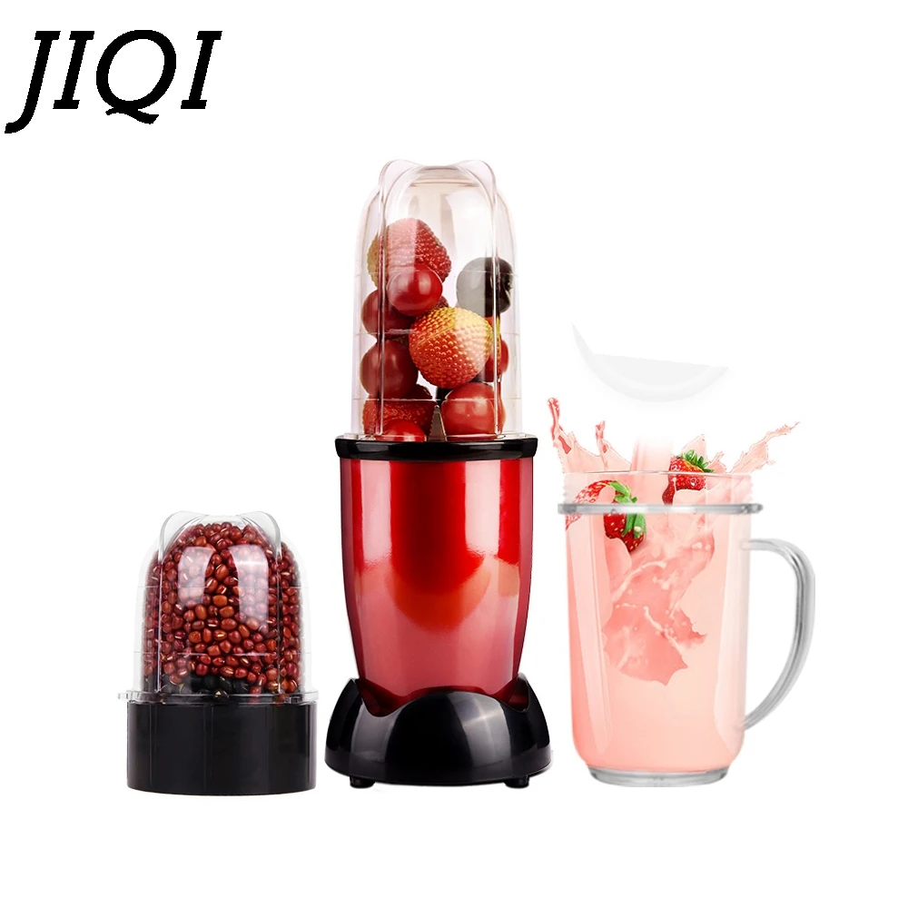 JIQI MINI Portable Electric juicer Blender Baby Food Milkshake Mixer Meat Grinder Multifunction Fruit Juice Maker Machine EU US
