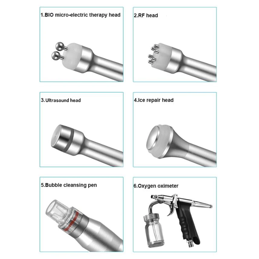 Вакуумная очистка лица Гидра для лица вода кислородная струя пилинг машина Массаж Уход за кожей био светильник RF Устройство красоты