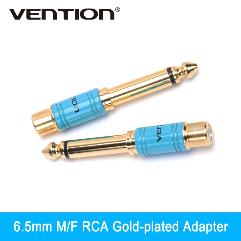 

Vention Mono Plug 6.5mm Male To RCA Female Audio Jack Stereo Connector Adapter Gold-plated Headphone
