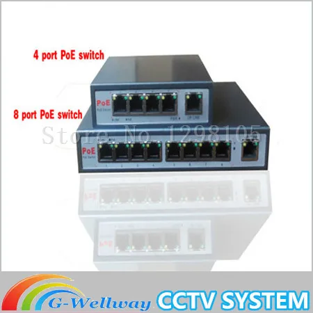 

With 8-port PoE switch 8+1 Port desktop Fast Ethernet Switch Dahua network cameras powered POE31008P