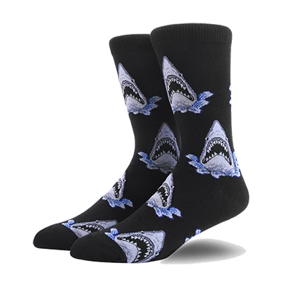 Модные мужские носки из чесаного хлопка в стиле хип-хоп, трендовые носки Harajuku Marvel, клоун, курица, скейтборд, Веселые носки - Цвет: 8