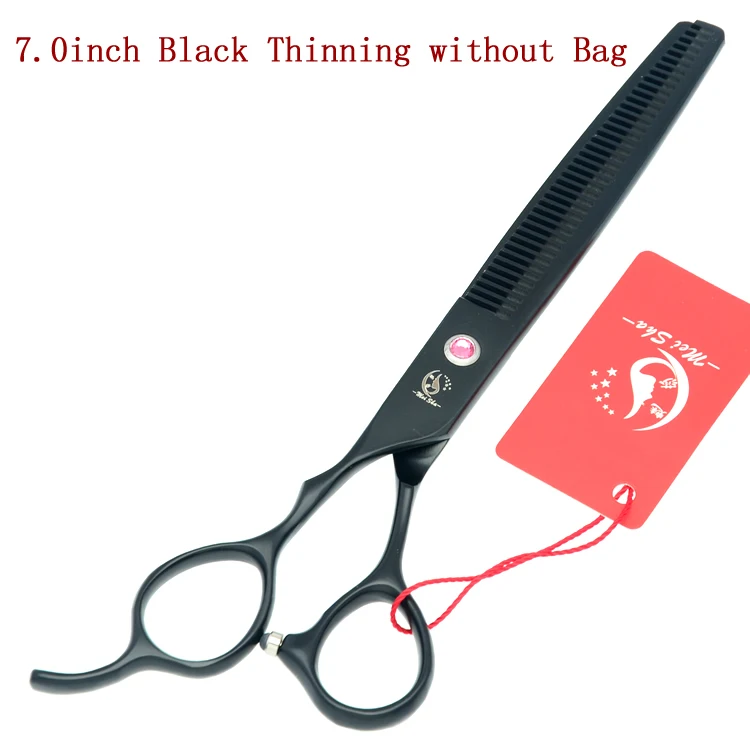 HB0030 Black no bag 7," профессиональные ножницы для левосторонней собаки, японские филировочные ножницы 440c, ножницы для стрижки животных, машинка для стрижки волос HB0030 - Цвет: HB0030 Black no bag