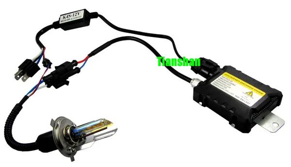 Motorcycle Slimline HID Xenon Light Conversion Kit 2 H4 Hi//Lo Bi-Xenon Bulbs