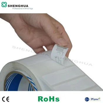 

2000pcs/roll EPC GEN2 ISO18000-6C passive softy UHF price paper RFID label contactless for Garment on cloth smart hang tag