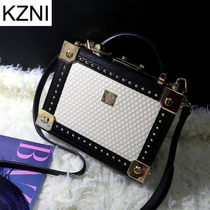 

KZNI Genuine Leather Purse Crossbody Shoulder Women Bag Clutch Female Handbags Sac a Main Femme De Marque L110613