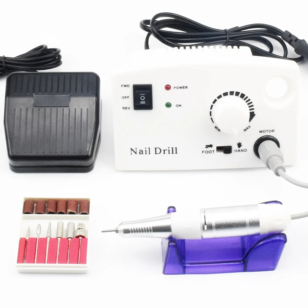 

Nail Drill Machine 35000RPM for Electric Manicure Drill Machine Nail Cutter & Accessory With Milling Cutter Pedicure Nail Files