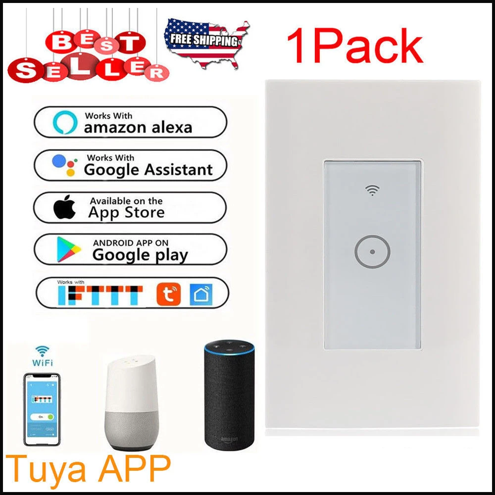 Wifi Smart Wall Touch Switch Wifi Light Switch Mobile APP Remote