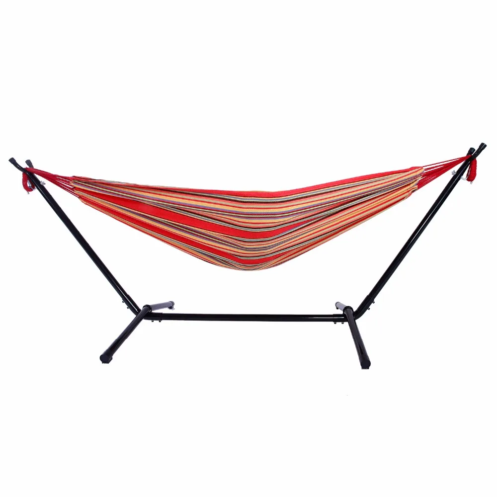 

(US) Outdoor Portable Hammock Set with Stand Polyester Dropshipping