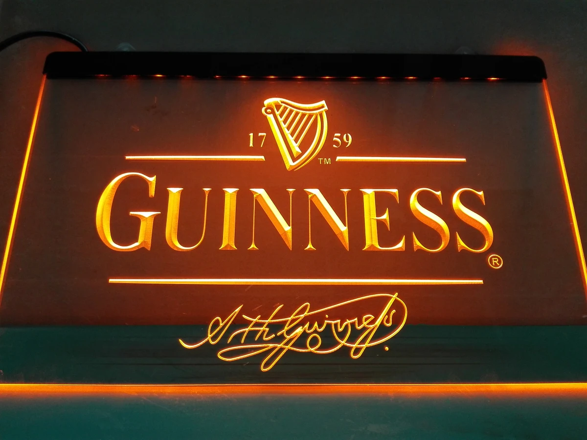 LE057- Guinness Alec Arth пивной бар светильник Sign | Дом и сад