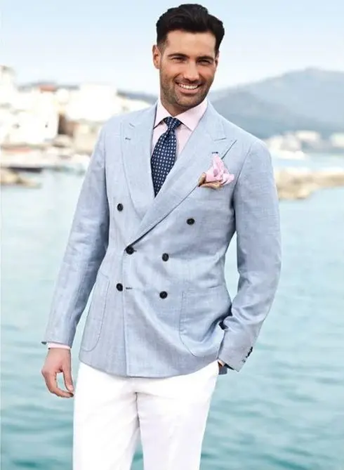 Online Get Cheap Light Blue Linen Suit -Aliexpress.com | Alibaba Group