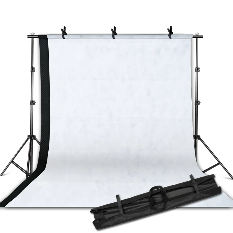 

Photographic equipment White Black Backdrops Screen+ 2m x 2m Background Support Stand Light Kit Background Stand series