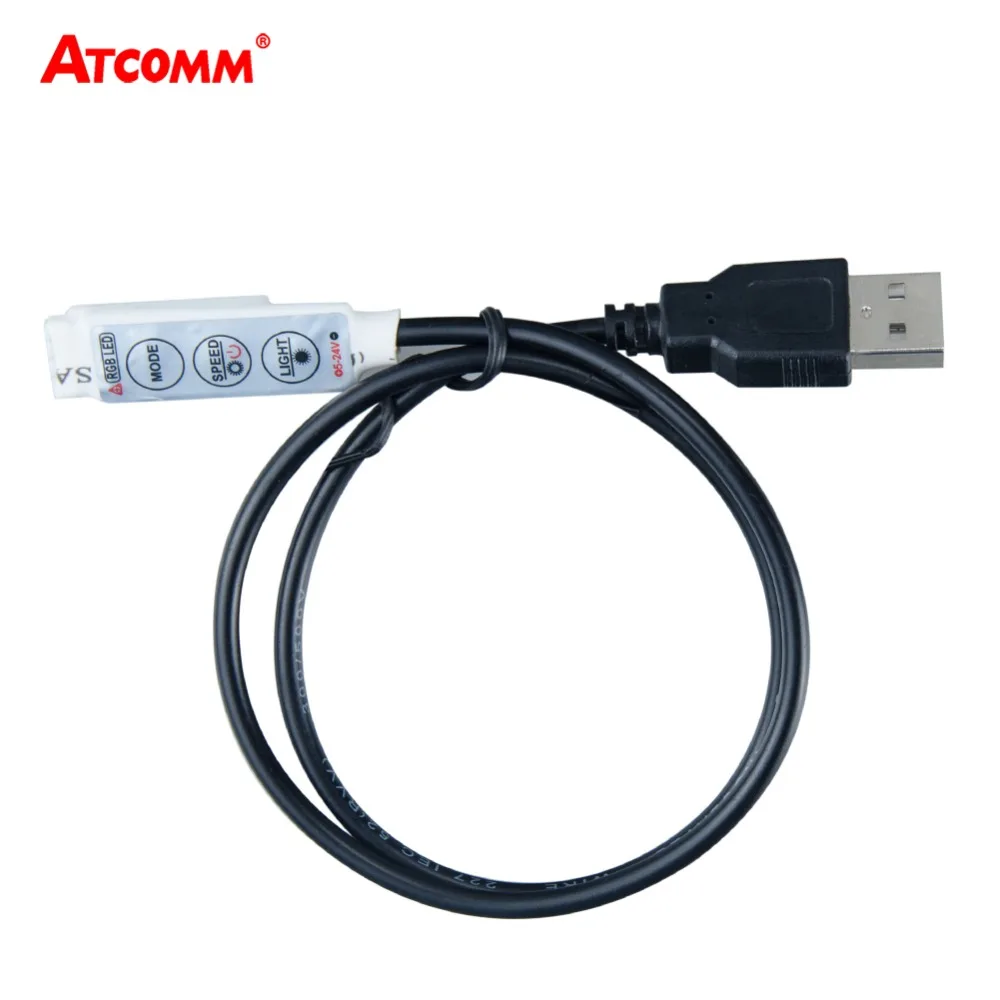 3 17 24 ключа USB RGB контроллер 5V интерфейс 4 Pin светодиодный диммер применяются к 5050 2835