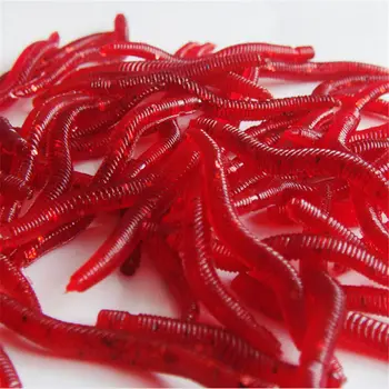 

50 / bag, fishing soft bait, imitating cockroach, red worm, artificial bait, fishy smell, realistic realistic bait
