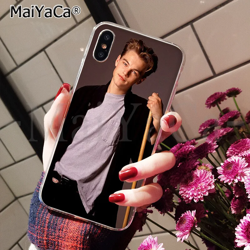 MaiYaCa Leonardo Dicaprio young Новинка чехол для телефона Fundas чехол для iPhone 6 S 6 plus 7 7 plus 8 8 Plus X Xs MAX 5 5S XR