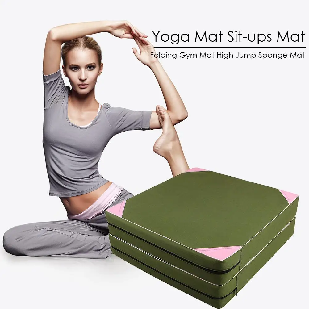 

Folding Gym Mat High Jump Sponge Mat Exercise Aerobics Gymnastics Stretching Yoga Mat Sit-up Sponge Mat