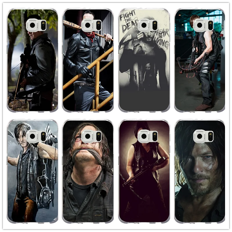 The Walking Dead Дэрил Диксон для samsung Galaxy Note 2 3 4 5 8 S3 S4 S5 мини S6 S7 s8 S9 край плюс мягкая TPU