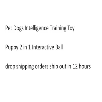 

Lovely Dog Interactive Toys Pet Dogs Intelligence Training Toy Puppy 2 in 1 Interactive Ball Toys Treats Awards