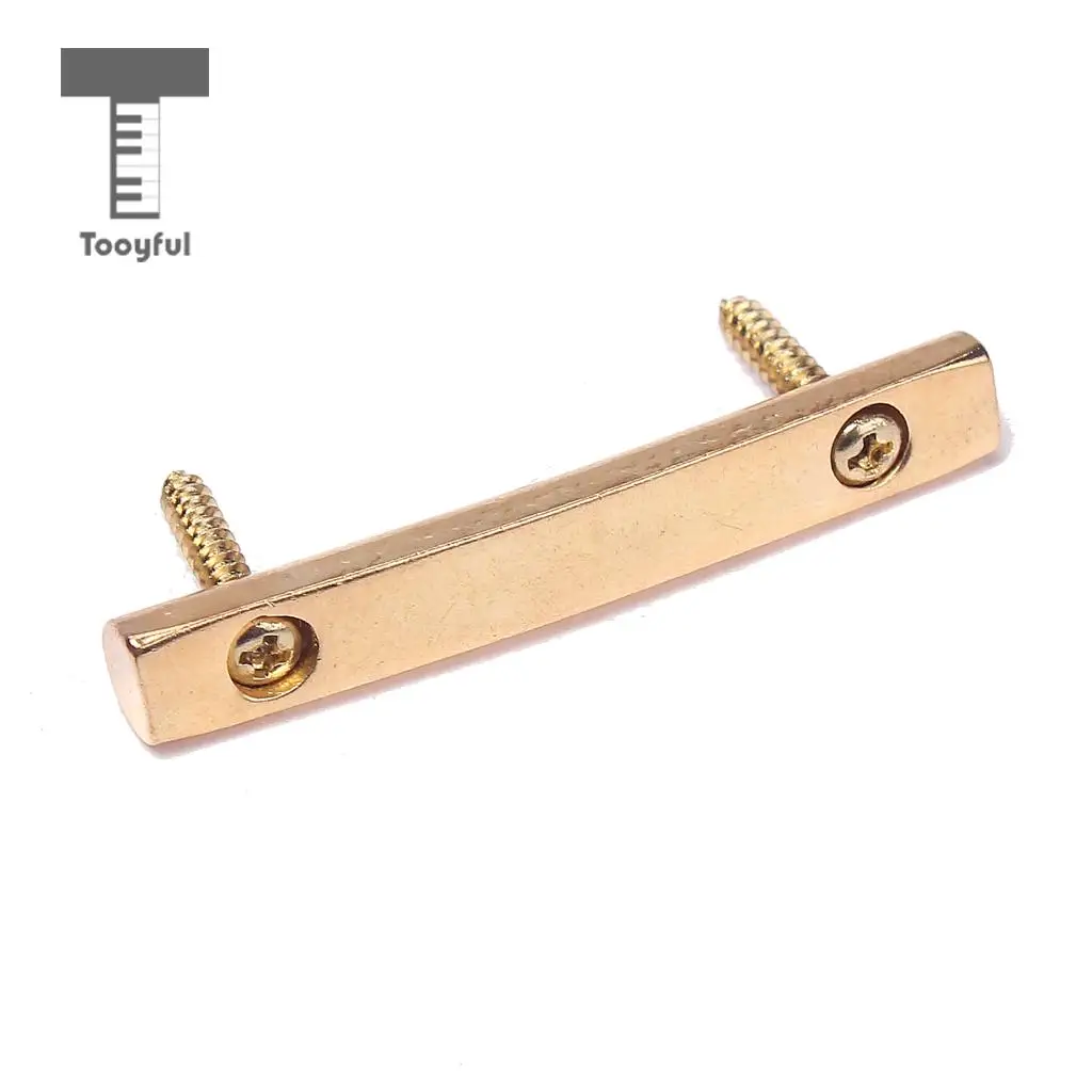 Tooyful Gold String Retainers Bars Tension Bars with Mounting screws For Tremolo Systems Electric Guitar Accessories 42mm