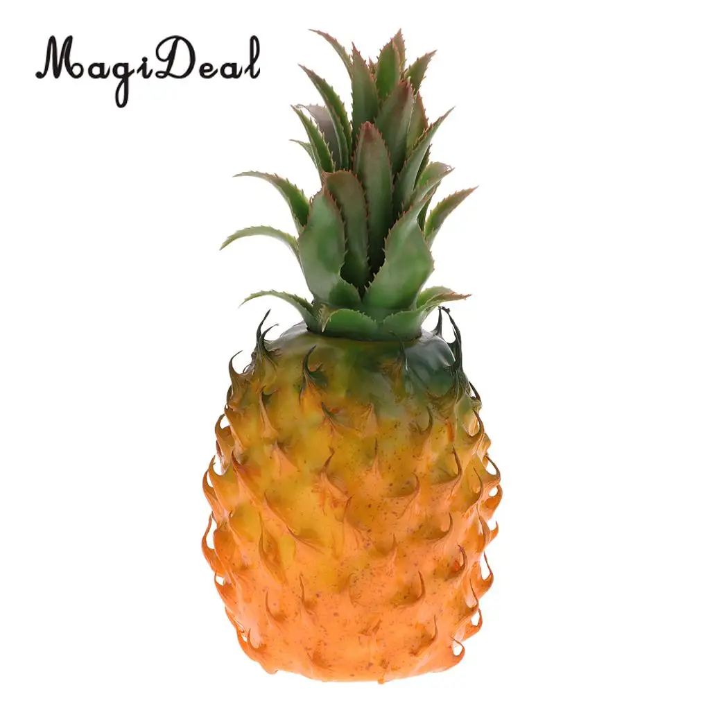 MagiDeal 23cm Lifelike Artificial Pineapple Plastic Decorative Fruits Food, Kitchen Dining Display Tabletop Ornament Craft Gift