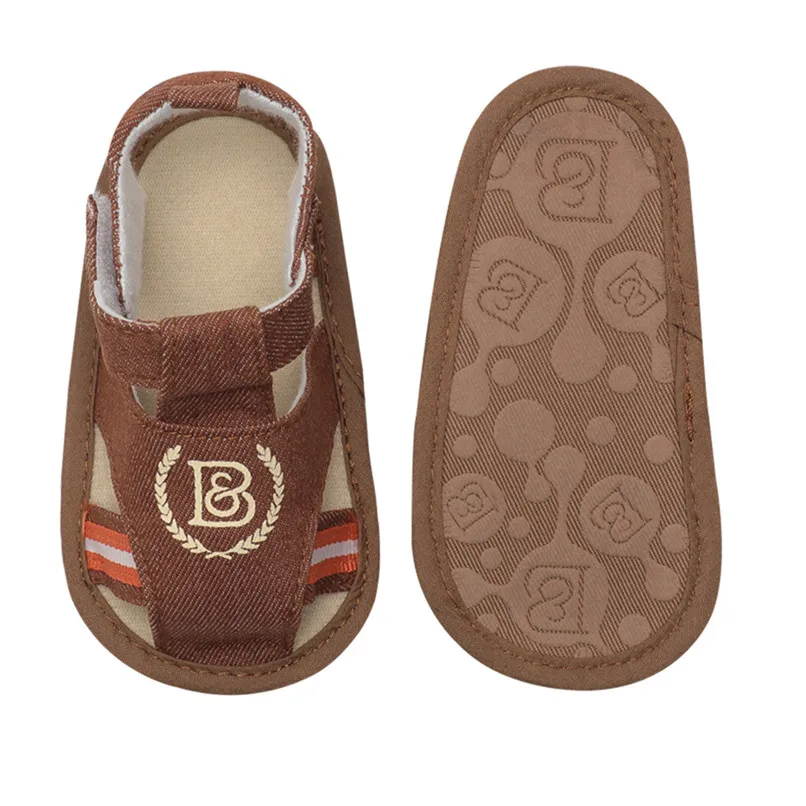 3 цвета летняя одежда для маленьких мальчиков; одежда для малышей Шорты для мальчиков с принтом парусиновые на мягкой подошве противоскользящая обувь, римские сандалии для маленьких мальчиков сандалии# LR1